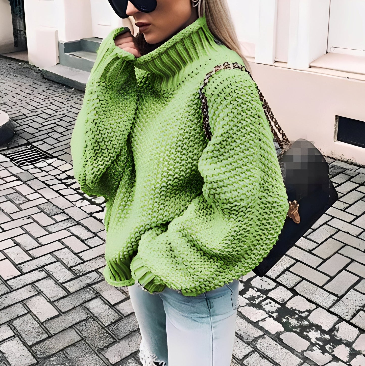 Maëlie - Dicker Rollkragenpullover für Damen