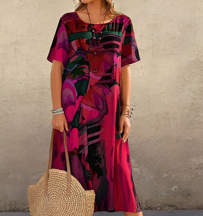 Theresa - Lässiges bedrucktes Kleid für Damen
