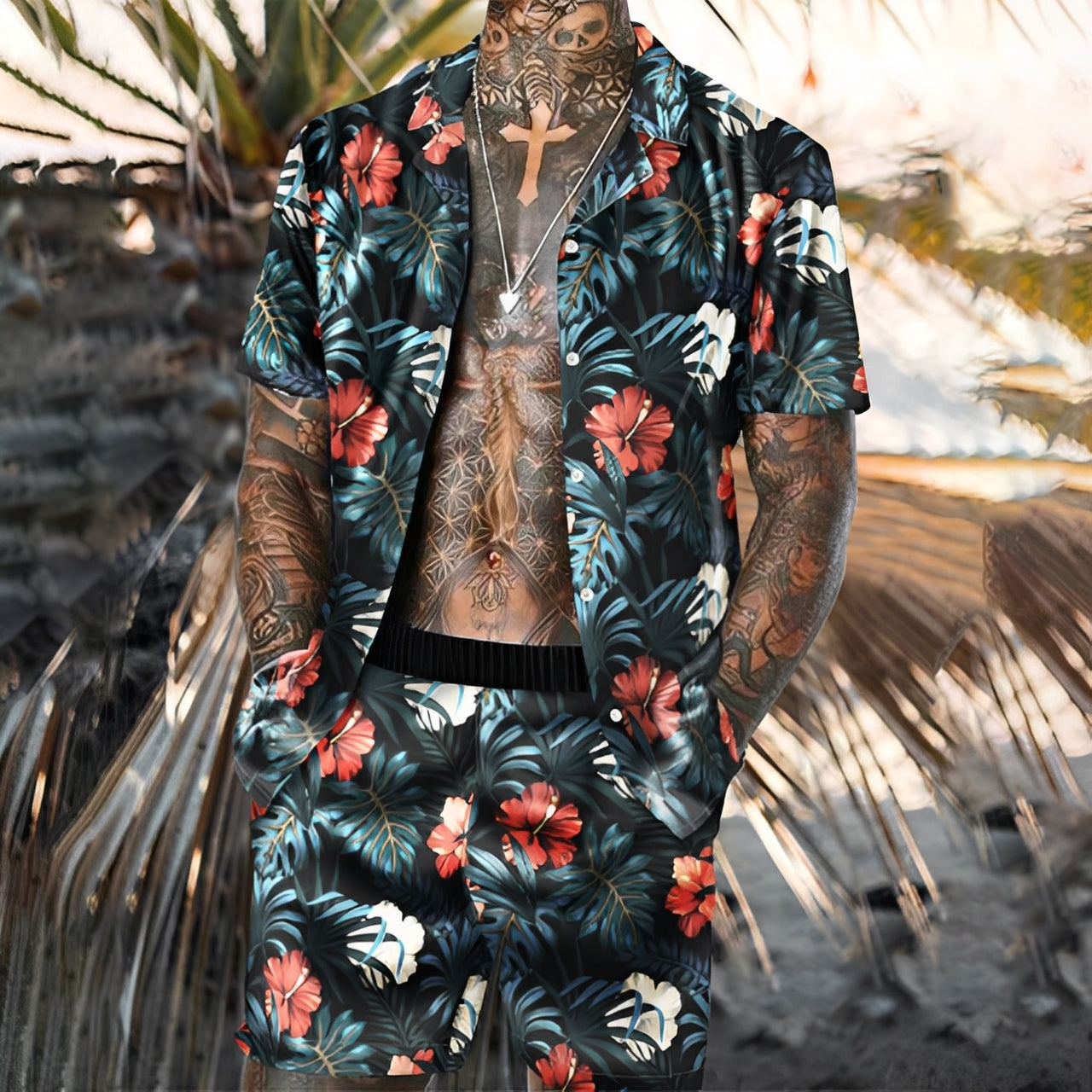 Lucas - Elegante Hawaii-Hemden-Set für Herren