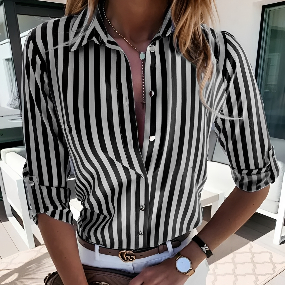 Corena - Elegante gestreifte Bluse für Frauen