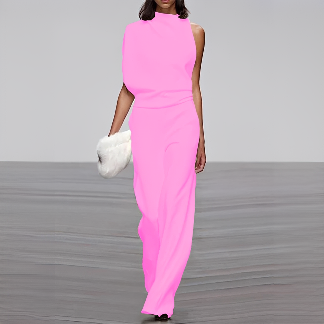 Noviem - Eleganter Overall mit Rundhalsausschnitt für Damen