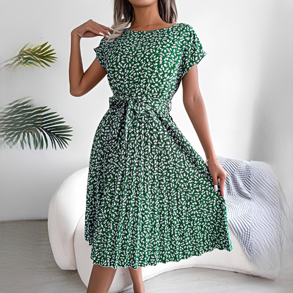 Lyka - Elegantes Sommerkleid mit kurzen Ärmeln für Damen