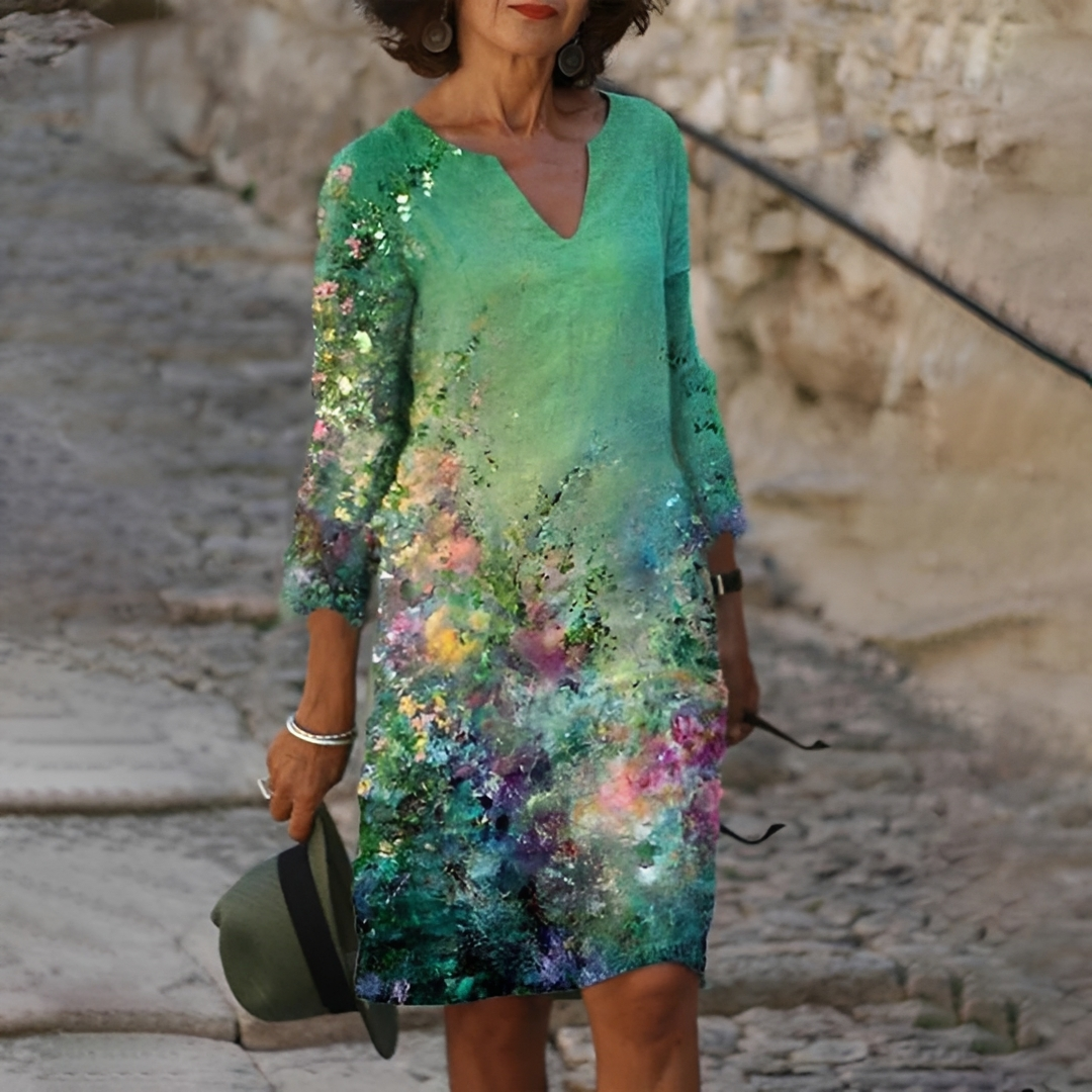 Jenette - Elegantes Blumenkleid für Damen