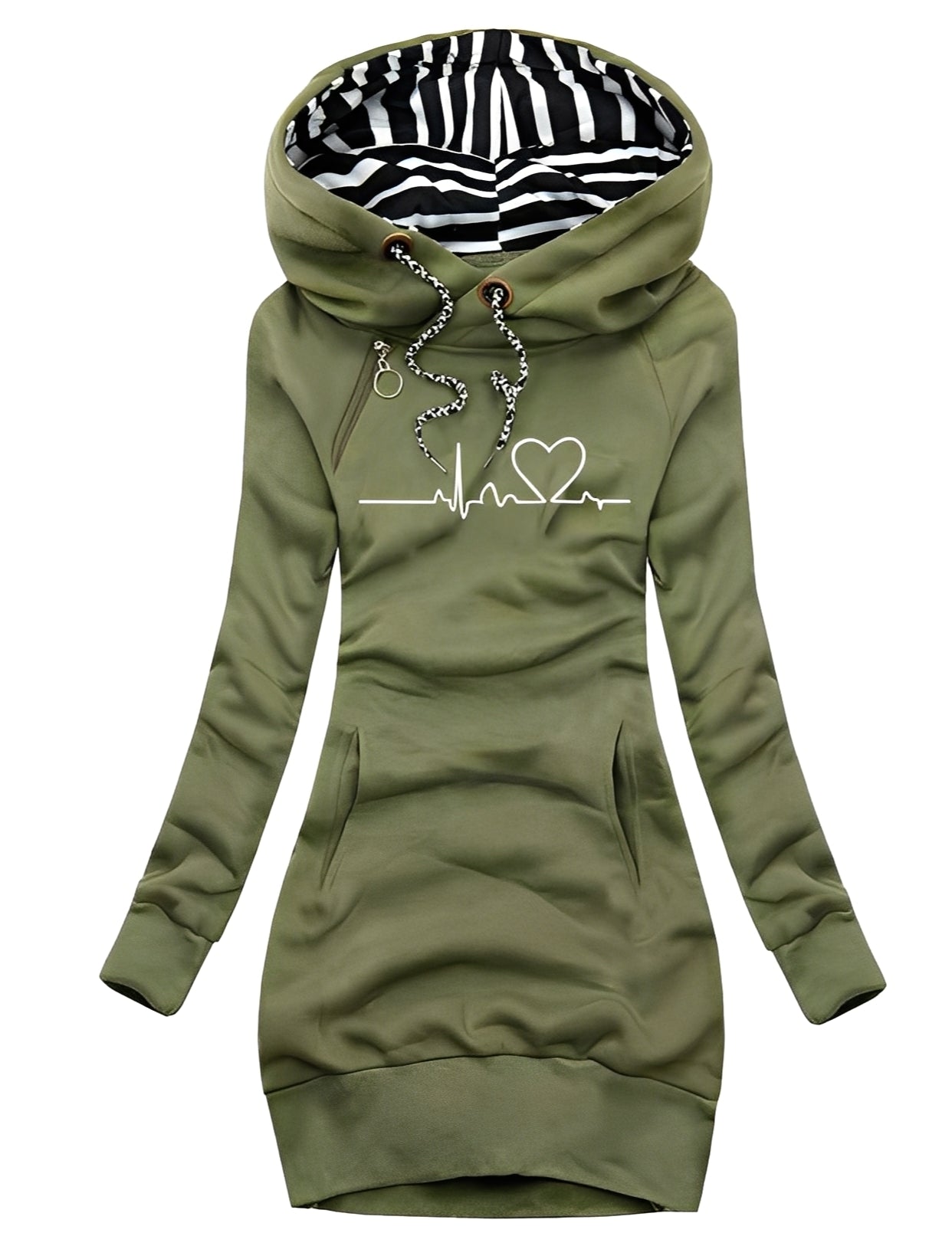 Jaidyn - Elegantes Kapuzen-Sweaterkleid für Damen