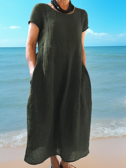 Allie - Lässiges und weites kurzes Kleid für Damen