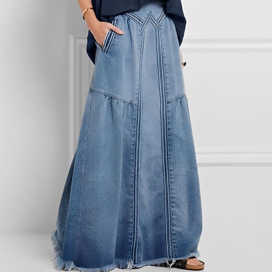 Nella - Eleganter Jeansrock mit Tasche für Damen