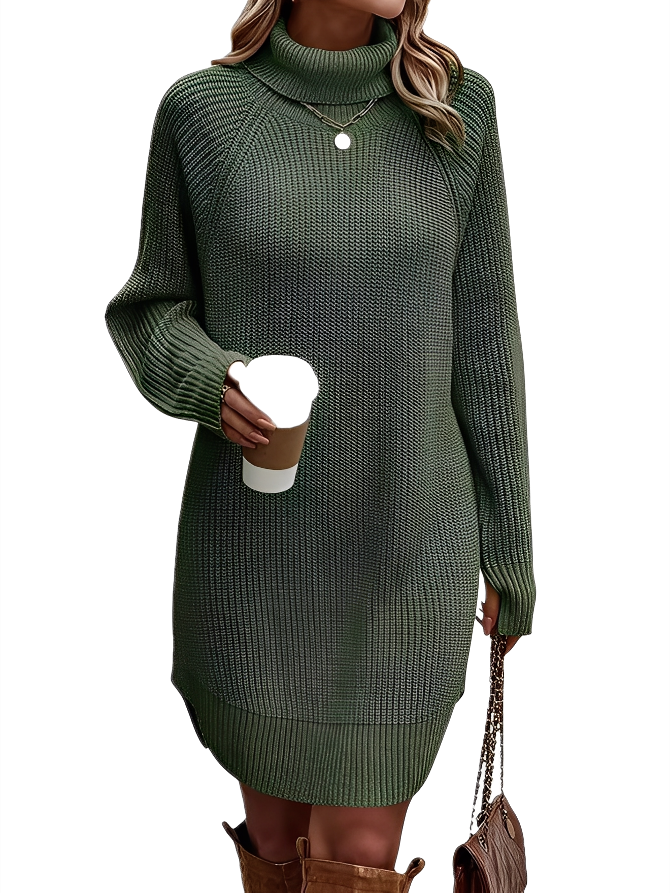 Melanie - Trendiges und bequemes Damenstrickkleid