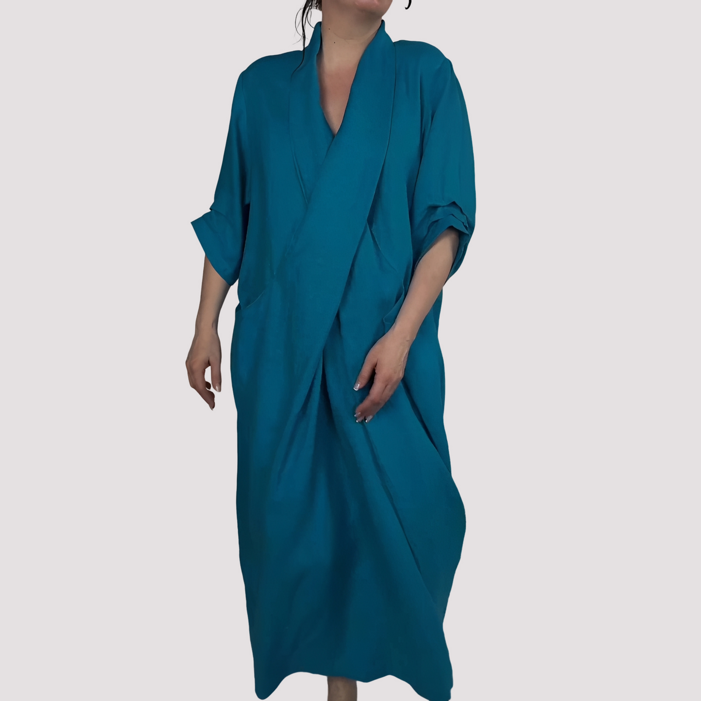Alicia - Weites Maxikleid mit Tasche für Damen