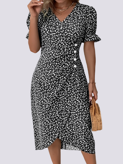 Fannie - Elegantes Kleid mit floralem Muster für Damen