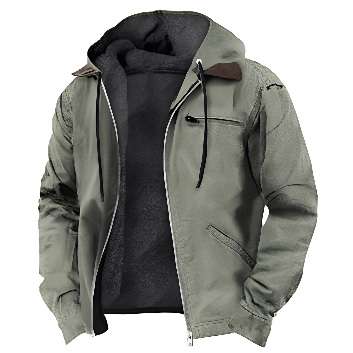 Derrick - Herren-Kapuzenjacke mit vielen Taschen und warmem Design