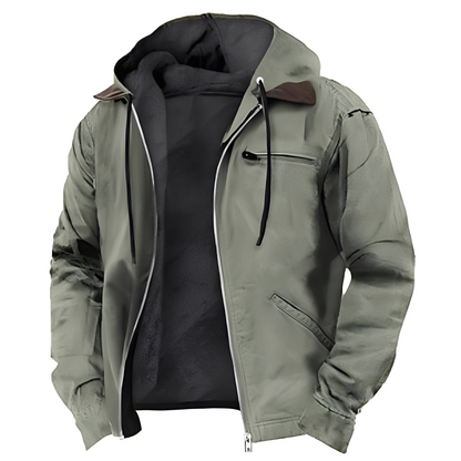 Derrick - Herren-Kapuzenjacke mit vielen Taschen und warmem Design