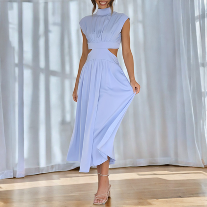 Christina - Lässiges Maxikleid mit Taillenausschnitt für Damen