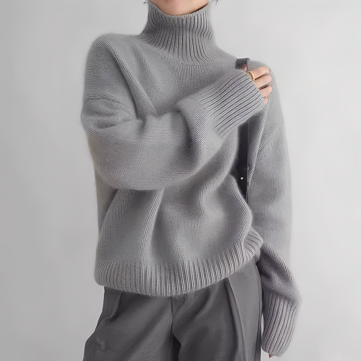 Clémentine - Eleganter Rollkragenpullover für Damen