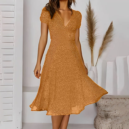 Elizabeth - Lässiges und weites Kurzarmkleid für Damen