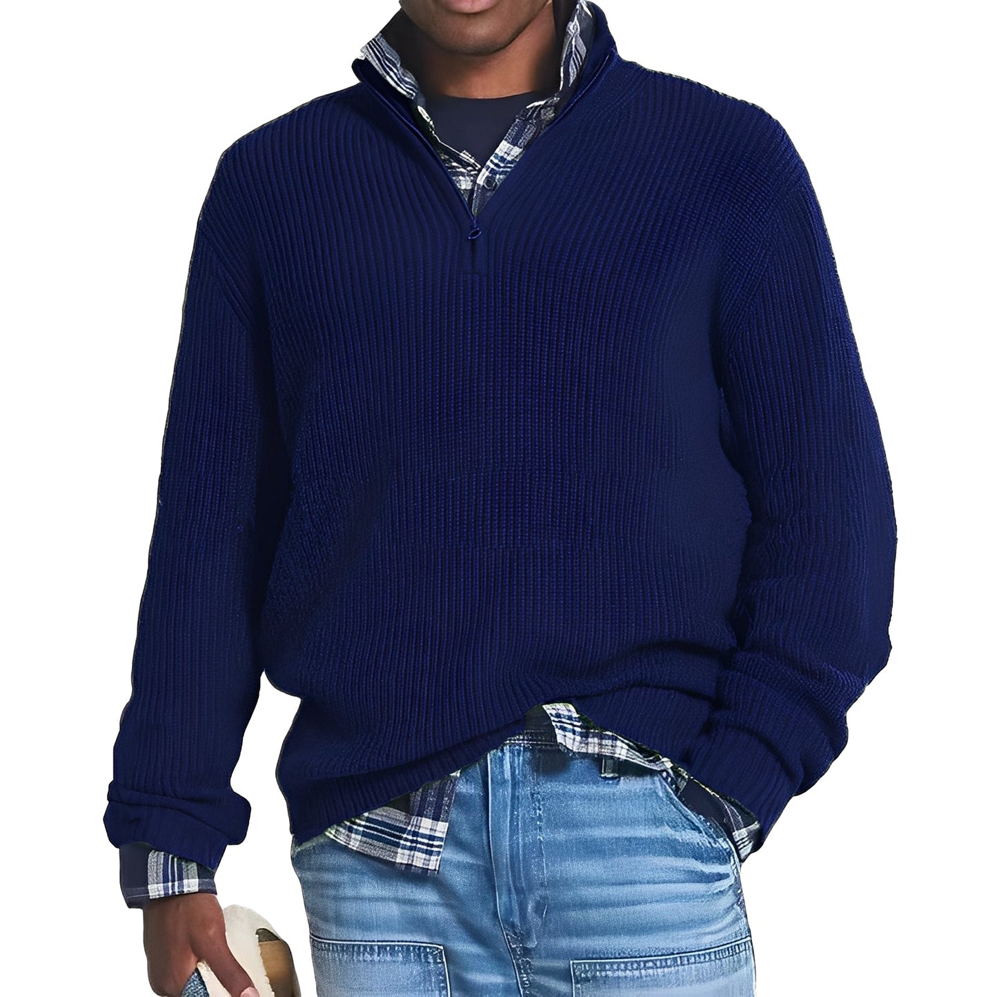 Edward - Moderner Herren-Pullover mit Reißverschluss