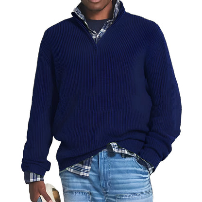 Edward - Moderner Herren-Pullover mit Reißverschluss