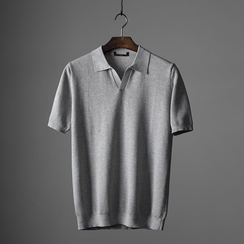 Charlie - Lässiges Polo mit V-Ausschnitt für Herren