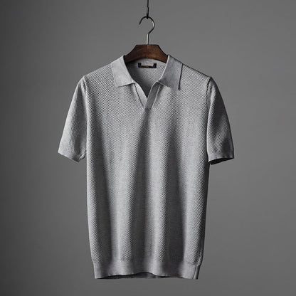 Charlie - Lässiges Polo mit V-Ausschnitt für Herren