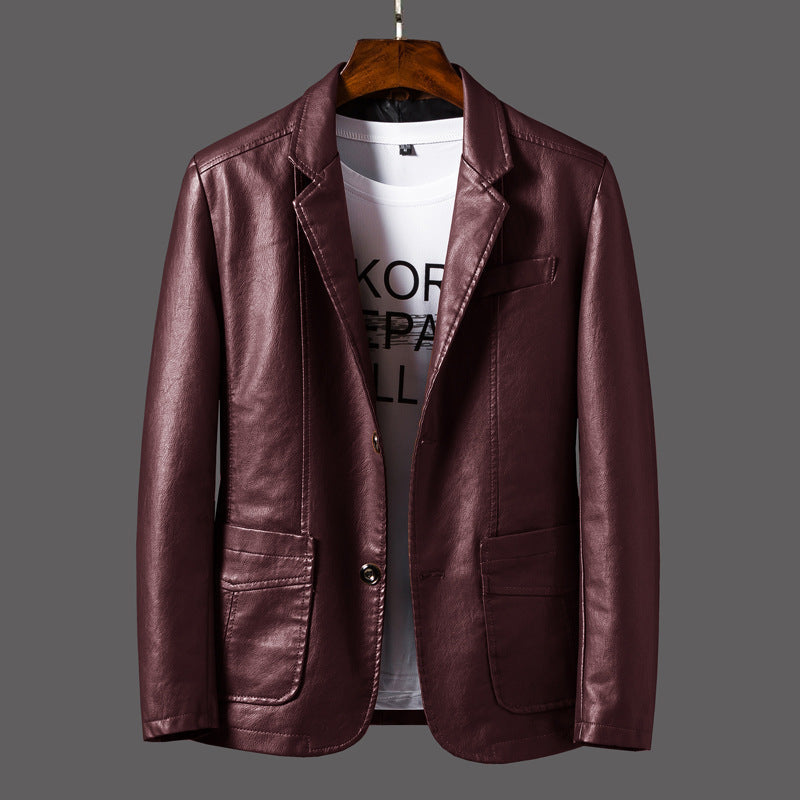 Jayceon - Moderne Lederjacke für Herren mit Kragen