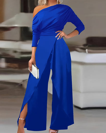 Carla - Eleganter Jumpsuit, weiter Schnitt für Damen