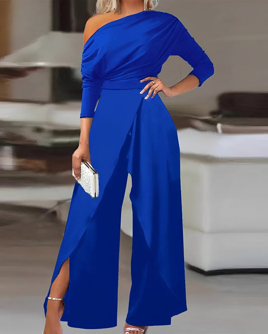 Carla - Eleganter Jumpsuit, weiter Schnitt für Damen