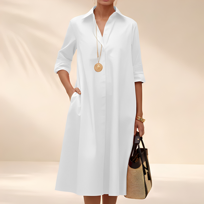 Eljenne - Fließendes Hemdkleid für Damen