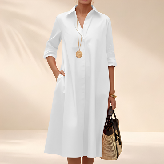 Eljenne - Fließendes Hemdkleid für Damen