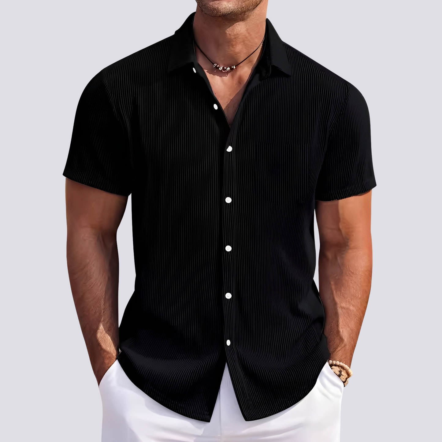 James - Elegantes gestreiftes Hemd für Herren