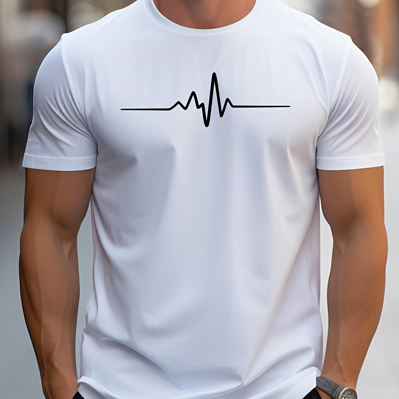 Russell - Bedrucktes T-Shirt mit schmaler Passform für Herren