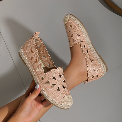 Alyssa - Elegante flache Sandalen mit Ausschnitten für Damen