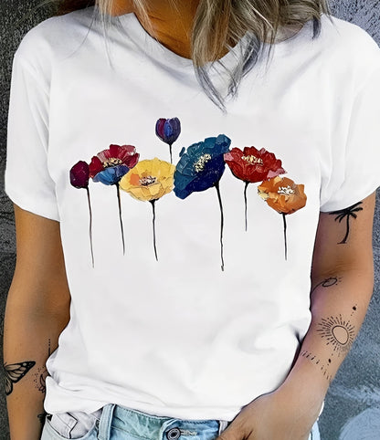 Julia - Elegantes bedrucktes T-Shirt für Damen
