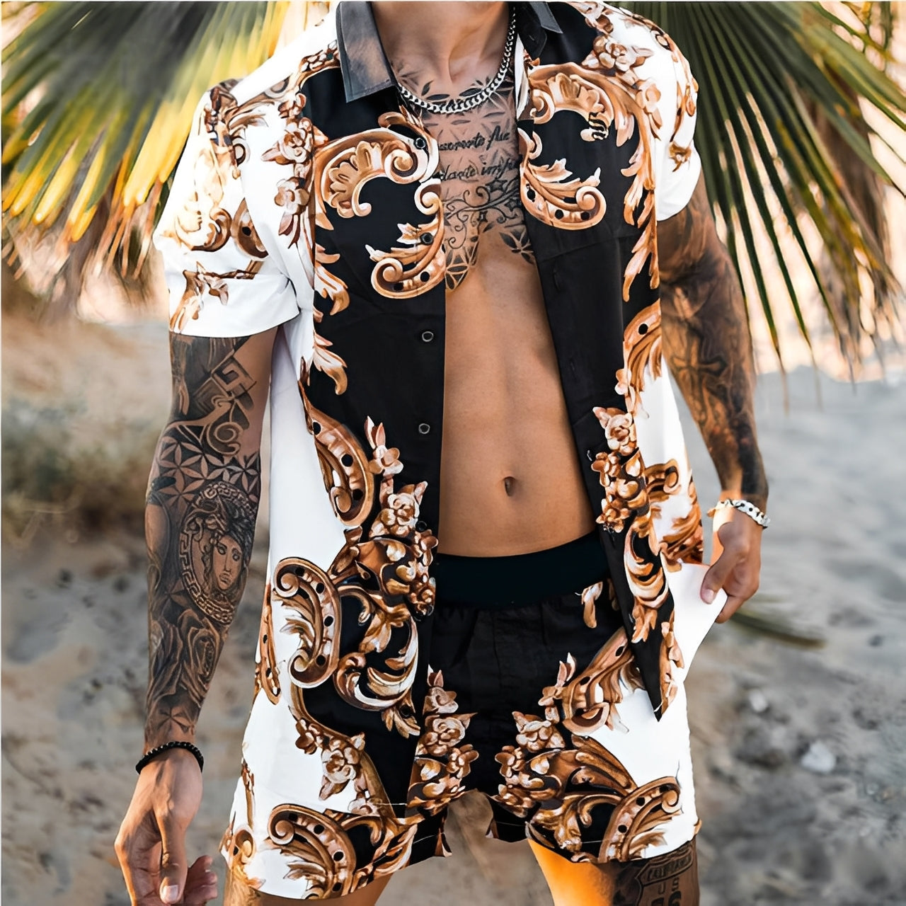 Lucas - Elegante Hawaii-Hemden-Set für Herren