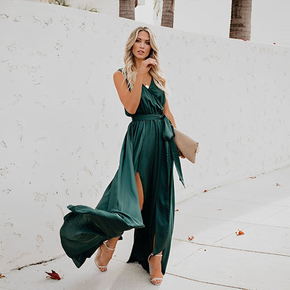 Jamie - Elegantes Maxikleid mit seitlichem Schlitz für Damen