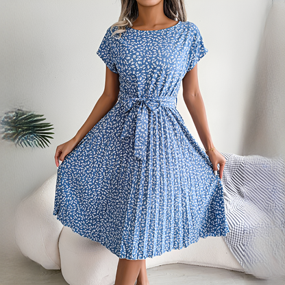 Lyka - Elegantes Sommerkleid mit kurzen Ärmeln für Damen