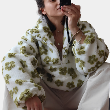 Elizabeth - Zeitgemäßer Pullover mit Blumendesign