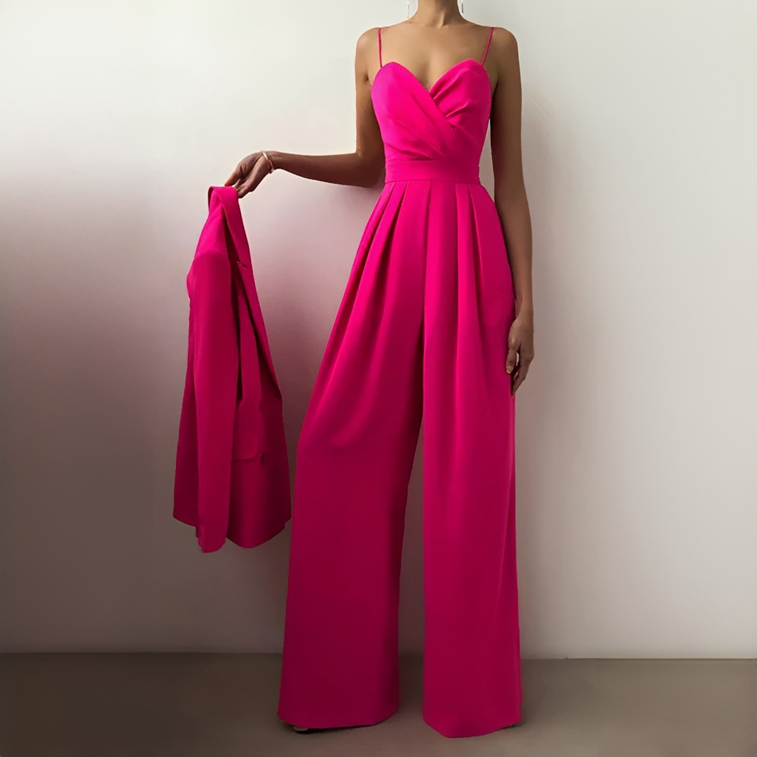 Glysha - Eleganter Jumpsuit mit weiten Beinen für Damen