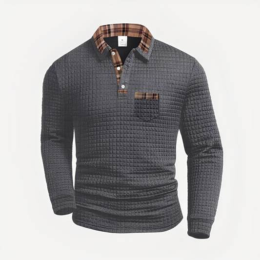 Morris - Elegantes Langarm-Poloshirt für Herren