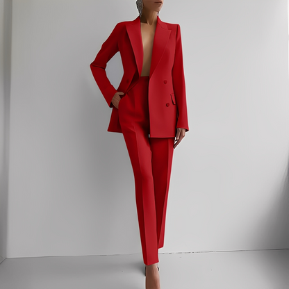 Marguerite - Anzugset formell mit langem Blazer für Damen