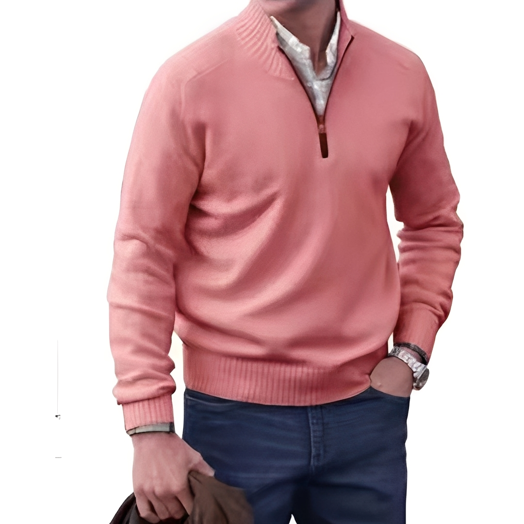 Matéo - Pullover aus Strick mit Halb-Reißverschluss für Herren