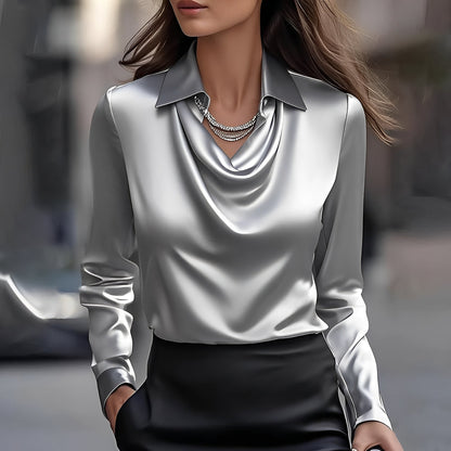 Sélène - Elegante drapierte Bluse für Damen