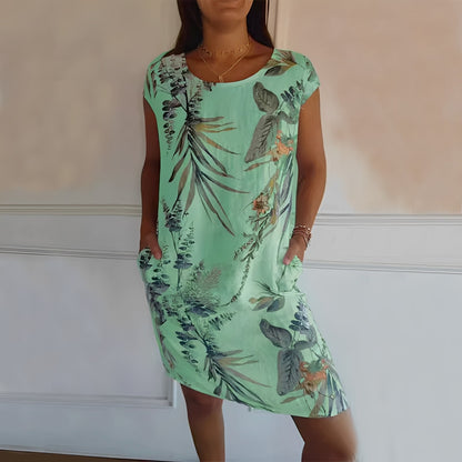 Katherine - Weites bedrucktes Kleid für Damen