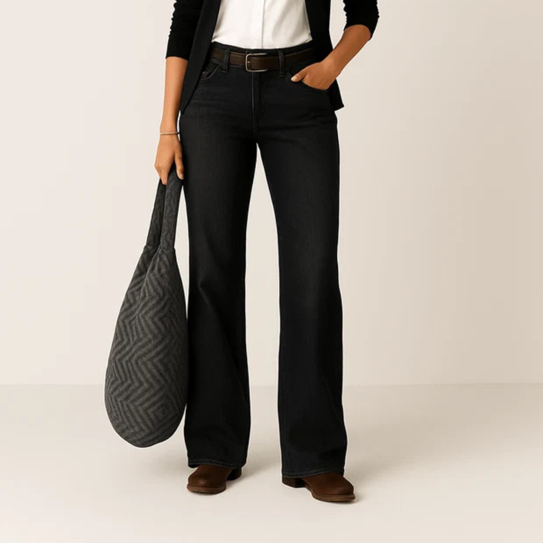 Majken - Modische Jeans mit weitem Bein