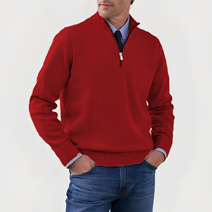 Nolan - Bequemer Herrenpullover mit Reißverschluss