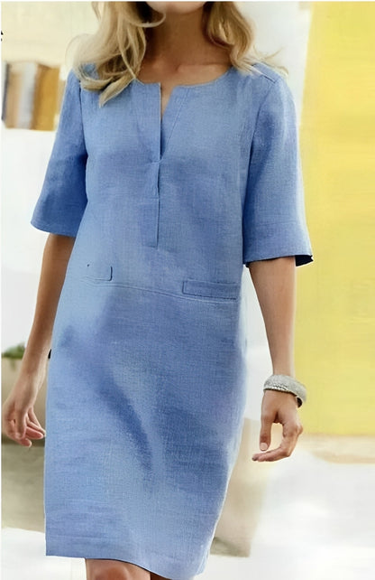 Bethany - Bequemes Sommerkleid mit kurzen Ärmeln für Damen
