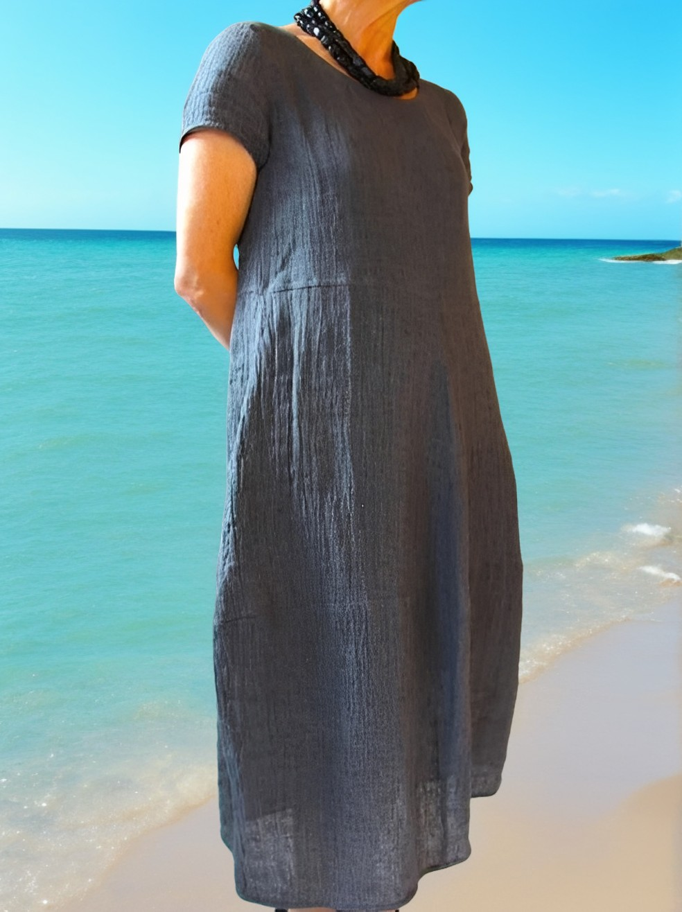 Allie - Lässiges und weites kurzes Kleid für Damen