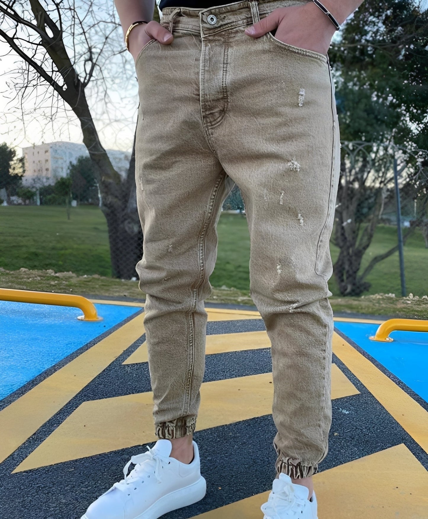Andre - Schicke Slim-Jeans mit Rissen für Herren