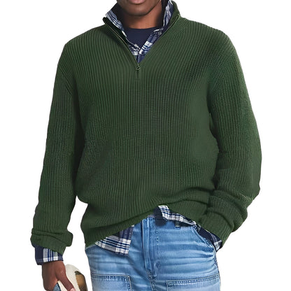 Edward - Moderner Herren-Pullover mit Reißverschluss