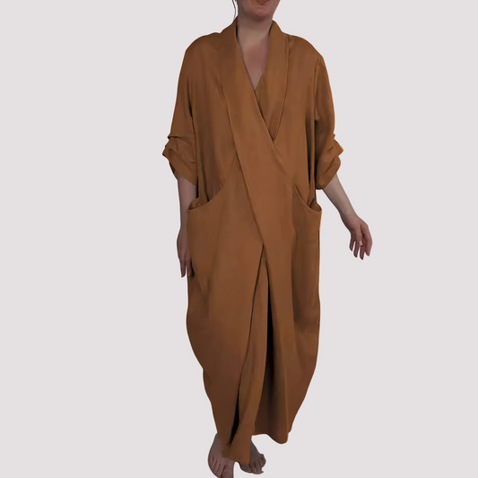 Alicia - Weites Maxikleid mit Tasche für Damen