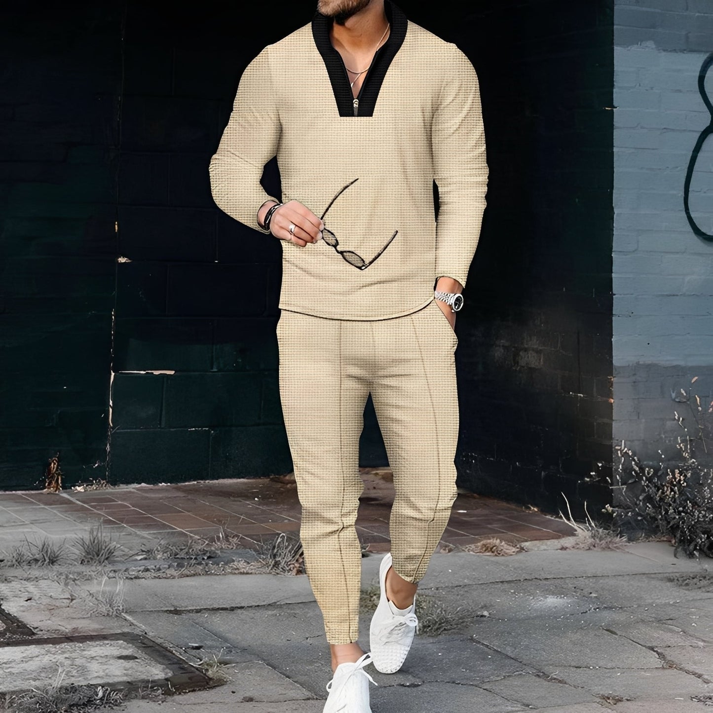 Andrew - Raffiniertes Sportset mit Texturmuster für Herren