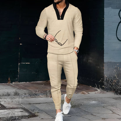 Andrew - Raffiniertes Sportset mit Texturmuster für Herren